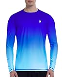 Roadbox Herren UV-Schutz Shirt, UPF 50+ Rashguard T-Shirt, Schnelltrocknend Leicht Langarmshirt für Surfen Angeln Wandern