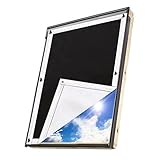 Update Sonnenschutz Dachfenster Rollo Verdunkelungsrollo, Verdunklungsstoff Rollo Verdunkelung Hitzeschutz ohne Bohren Hitzeschutzrollo für Velux- und Roto-Fenster in verschiedenen Größen 96 * 115cm
