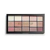 Revolution Beauty London Reloaded Eyeshadow Palette, Highly Pigmented, 15 Shades, Matte and Shimmer Finishes, Iconic 3.0, 16.5g