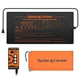 Spider Farmer Heizmatte für Pflanzen, Wärmematte Set mit Thermostatregler für Sämling Germination und Haustier Heizkissen Zimmergewächshaus Heizmatten Amphibien Pet Mat Wärmer Bett Matte 25x52CM, 20W