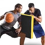 Basketball-Blockierpolster Große Schlagpolster Für Boxen, Dicke 10 Cm – Sporttrainings-Abwehr-Blockiermatte Für Rutsch-/Fußarbeitsübungen, Leicht Zu Reinigende Und Zu Pflegende Lederoberfläche(LXW 50x