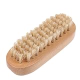 Veemoon Nagelbürste aus Holz mit Langlebigen Borsten Widerstandsfähige Maniküre Bürste zum Reinigen von Fingernägeln und Fußnägeln Ergonomisch Glatter Griff Handlich für Zuhause