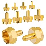 HB-DIGITAL 10x F-Abschlusswiderstand 75 Ohm F-Kupplung SAT Vergoldet breite Mutter für Mutischalter LNB Verteiler