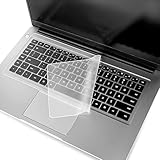 2 Stück Universal Tastaturschutz, 36,5×13,5 cm Tastaturabdeckung, für Notebooks 15 Zoll bis 17 Zoll, Silikon Tastaturabdeckung, Transparent, Waschbar, Schützt vor Staub, Flüssigkeiten, Flexibel