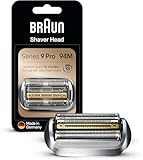 Braun Series 9 Pro Elektrorasierer Scherkopf, ORIGINAL Ersatzscherteil vom Hersteller passend für Braun Herren Rasierer Series 9 Pro, 94M, chrom, 1er Pack