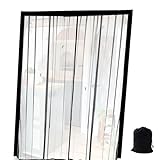Magnetisches Fliegengitter für Wohnmobiltüren, magnetisches Netz, 150 x 110 cm, Insektennetz für Schiebetüren und Wohnmobile, zum Schutz von Fahrzeugen, Lastwagen, Anhängern