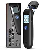 Berührungsloses Fieberthermometer für Erwachsene, Kinder und Babys, Stirnthermometer und Ohrthermometer 2 in 1, professionelles genaues Infrarot Thermometer einfach zu bedienen