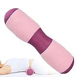 Yoga-Kissen Yoga Bolster Rolle-Taillen-Kissen Lendenwirbel Becken Korrektur Korrektur Kissen Memory Foam Block Yogakissen rund für Restoratives Yoga Übungen