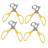 MAGICLULU 1 Satz Wachteleierschere Eieraufsatz Ei Zubehör Gekochter Eierschäler Eierkocher Cracker Wachteleier Kartons Eierbrecher-werkzeug Eierhalter Eigelb Küchengeräte Abs Yellow 4 Stück