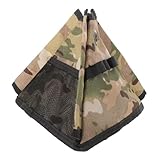 Toddmomy Outdoor-Fantasche klein Campingzubehör Kühlung Camping-Papiertüte Tragbarer Stativ-Leinwandhalter Leinentasche Picknick-Fächerhalter Stativ-Fantasche Segeltuch