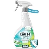 HomeBugProtect Läuse Spray 500ml - Anti Läuse Spray für Textilien und Möbel - Effektives Läuse Abwehrspray als Vorbeugung & Behandlung für Zuhause - Ideale Ergänzung zum Läuseshampoo
