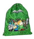 Theonoi Minecraft Kleiner Beutel Turnbeutel Schwimmbeutel Sporttasche Tasche Sportbeutel Schuhbeutel Sportrucksack Gymsack Rucksack (Minecraft Grün)