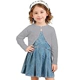 Mädchen-Fleecejacke, Strickjacke, Pullover, Schalkragen, kurzes Oberteil, Oberbekleidung für Herbstsaison, weiches Garn, leichte Schicht, Freizeitkleidung, bequeme Passform, Alter 2 bis 14 Jahre, 02