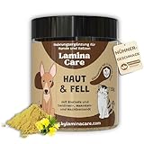 Lamina Care - Mittel gegen Juckreiz Hund und Katze mit Bierhefe Hund und Omega 3 für Katzen, Nahrungsergänzungsmittel zur Hautpflege und Fellpflege Katze, Natürlicher Katze un Hunde Zeckenschutz