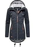 Ragwear Damen warme Winterjacke kurz wasserdicht mit Kapuze Zuzka Winter Navy22 Gr. L