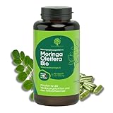 RedMoringa Bio Moringa Oleifera Nahrungsergänzungsmittel - 100% natürlich | Moringa in veganen Protein-Kapseln | Quelle für Vitamine, Mineralien und Proteine - 90 Kapseln - Hergestellt in Italien