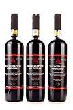 3x 750ml Mavrodaphne Loukatos Rotwein im Set 15% Vol. griechischer Süßwein Likörwein Dessertwein + 10ml kretisches Olivenöl Sachet zum testen gratis