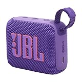 JBL Go 4 - Lila – Tragbare Bluetooth-Lautsprecher-Box mit JBL Pro Sound, tiefem Bass und Playtime-Boost-Funktion – Wasserfest und staubfest – 7 h Laufzeit