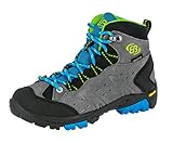 Brütting Unisex Kinder Mount Bona High Kids Trekking- & Wanderstiefel, Grau Blau Lemon, 35 EU