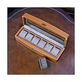 MANAFEEL Uhrenkasten Uhrensammelbox Uhrenkasten Uhren-Aufbewahrungsbox Kunstleder Uhrenschatulle Uhrenschatulle (B)