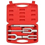 ATPEAM Trenngabel Kugelgelenk Abzieher Set 5tlg, Traggelenk Abzieher, Trenn- und Montagegabel-Satz, Spurstangen Werkzeug 17/23/28mm