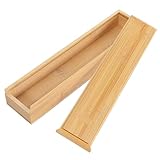 VANZACK Räucherstäbchen Halter und Aufbewahrungsbox aus Naturholz Handgefertigt Leicht und Kompakt Integriertes Design mit Deckel als Halter für Meditation Yoga Entspannung und Mobiles