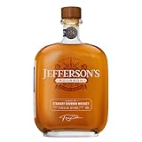 Jefferson's Straight Bourbon Whiskey, Vanille, Pfirsich, Toffee Aroma und eine feine Honig-Nuance, Pur oder in Cocktails genießbar, Vol. 41,15%, 0,7 l