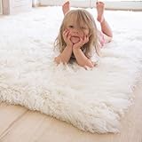 Steffensmeier Flokati 2000 Teppich original griechischer Hirtenteppich Hochflor 100% Neuseeland Schurwolle, Größe: 90x160 cm