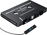 Kassetten Aux Adapter Auto Bluetooth 5.0 Audio Kassetten zu AUX Kassette mit Mikrofon/Fernbedienungstaste