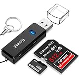 Beikell SD Kartenleser, Highspeed USB 3.0 Kartenlesegerät, Card Reader Adapter Speicherkartenleser Unterstützt Micro-SD/TF/SDHC/SDXC/MMC/SD-Karten, Kompatibel mit Windows/Mac/OS usw.