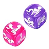 2-teiliges Würfelspiel-Set, Sexstellungen für Paare, Erotikwürfel Sexstellungen Lehrbuch für Paare, Würfelspiel Humorspiel Paar Partyspiele, Freund Ehemann Lustige Geschenke