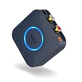 1Mii B06HD Bluetooth 5.1 Empfänger, aptX HD Low Latency HiFi Wireless Audio Adapter mit 3D Surround, 3,5 mm & Cinch-Eingang, Bluetooth Audio Receiver für Lautsprecher Stereoanlage, 15 Hrs Spielzeit