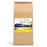 Cellavita – Organischer Schwefel MSM Vita Pulver hochdosiert & 99,9% rein - Reines Methylsulfonylmethan Pulverform 1kg im Beutel – MSM-Pulver zusatzstoff- & konservierungsmittelfrei – Made in Germany