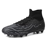 Burlbuny Fußballschuhe Herren Madame Stollenschuhe Fussballschuhe knöchelhohe Schuhe Hallenschuhe Herren Professionelle Fussballschuhe Jugendliche Trainingsschuhe Outdoor Sportschuhe Fußball Stiefel