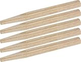 TRIUSO Holz-Gartenrechenzinken für HR1516, 5 Stück - Eschenholz, Ø 13 mm, ca. 13 cm lang