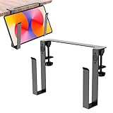 GOMETY Verstellbare Schreibtischseitenlaptop-Halterung, Laptop Halterung, Metall Aufhängbarer Laptop Organizer Schreibtischseiten, Laptop Ständer Vertikal, Desk Side Storage für Laptop, Pro, Dokumente