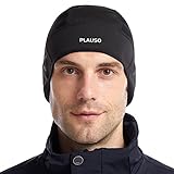 PLAUSO Fahrradmütze Fahrrad Helm Mütze Radmütze Unterziehmütze Herren/Damen Fahrrad Kappe Sportmütze Laufmütze Bike Warm Cap Winter Winddichte Wintermütze Atmungsaktiv Helmmütze