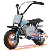 EVERCROSS EV07M Kinder Motorrad Elektrisch|300W 20KM/H|25.2V 5.2Ah Batterie 15 km Reichweite| 11 Zoll Luftreifen,Elektro Motorrad Kinder für 3–10-Jahren