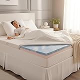 WELCON Rockstar Topper ERGOGEL, 9cm Matratzenauflage, Kühlender Gel-Schaum, Ergonomischer Memory-Effekt, Druckentlastend, Atmungsaktiv (160x200)