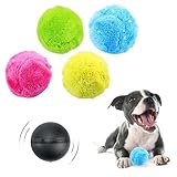 JCTRRJ Interaktives Hundespielzeug, Bewegendes Hundespielzeug Ball, Aktiver Rollball Für Hunde, Hundespielzeug Beweglich, Bewegliches Hundespielzeug, Active Rolling Ball Hund, mit 4 Plüschbezüge