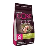 Wellness CORE Small Breed Adult Low Fat, Hundefutter trocken für Hunde kleiner Rassen, getreidefrei, mit hohem Fleischanteil, Pute, 1.5 kg