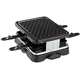 CUISINE EDITION Raclette-Grill | Inkl. Grillplatte und 4 Pfännchen | Antihaftbeschichtung | 500 Watt | Raclette Grill, Mini Raclette, Raclette 4 Personen, Raclette, Tischgrill