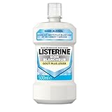 Listerine | Tägliche Mundpflege Weißer Geschmack Leichter (500 ml Flasche) - alkoholfreie Mundpflege mit aufhellender Wirkung - Mundwasser für langanhaltenden frischen Atem