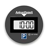 Needit elektronische Parkscheibe Park Lite One I automatische Parkscheibe elektrisch mit Zulassung vom Kraftfahrt-Bundesamt I Digitale Parkuhr mit 2 Displays I funktionell, langlebig & zuverlässig