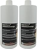 Mastercleaner Milchschaumreiniger Milchdüsenreiniger Milchsystemreiniger für Kaffeevollautomaten Kapsel und Pad Maschine 2 x 1L