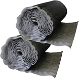 doitBau Noppenbahn – Hochbeetfolie Drainagefolie – HDPE mit Drainagevlies, druck- und feuchtebeständig – 1 m x 15 m 2 Rollen 30 m² für Grundmauerschutz, Sockel, Gründach, Hochbeet, Fundament