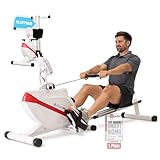 SportPlus Rudergerät für zuhause klappbar - extra leises Magnetbremssystem, Heimtrainer Rudergerät klappbar - Indoor Rudermaschine Fitness - Home Gym Fitness - Rudergerät bis 150kg