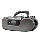 Soundmaster SCD8300SW tragbares Digitalradio CD-Player Hörbuchfunktion Bluetooth DAB+ UKW-Radio USB/SD-Anschluss Kopfhöreranschluss Wecker Boombox