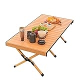 Campingtisch Klappbar Alu Klapptisch Alu,4-6 Personen Gartentisch, Campingschrank Kleines Packmaß für Picknick Grillen Outdoor