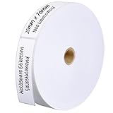 KTRIO 1000 Etiketten Selbstklebend, Wasserdicht, Rückstandslos Haftender Klebstoff, zum Kennzeichnen von Datum, Adresse. zum Sortieren von Dateien, Lagerbehältern, Küchenutensilien, Weiß.